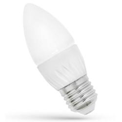 Żarówka LED świecowa E27 6W CW zimna Spectrum