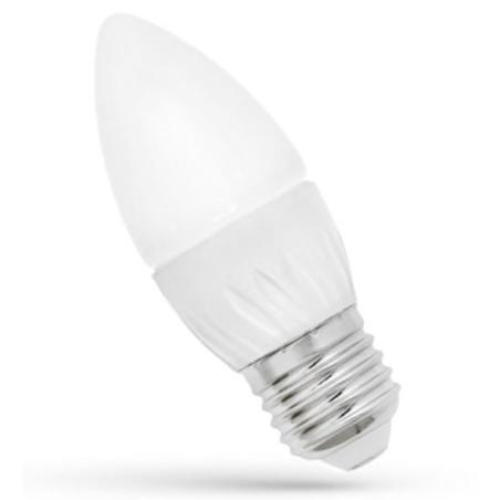 Żarówka LED świecowa E27 6W CW zimna Spectrum
