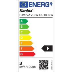 Żarówka LED TOMIv2 2,9W GU10 NW neutralna Kanlux Kanlux