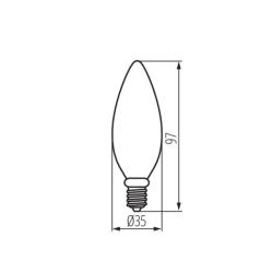 Żarówka LED XLED C35 E14 4,5W NW M neutralna Kanlux Kanlux