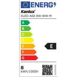 Żarówka LED XLED E27 A60 8W WW M ciepła Kanlux Kanlux