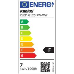 Żarówka LED XLED G125 E27 7W WW ciepła Kanlux Kanlux