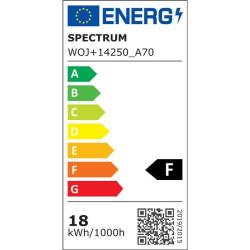 Żarówka LED GLS E27 230V 18W CW A70 Spectrum Spectrum