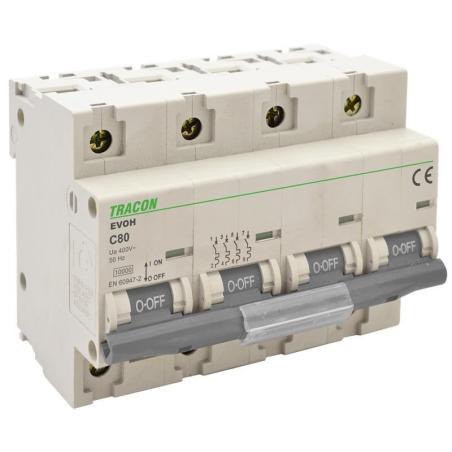 Wyłącznik nadprądowy 4P C125 10kA Tracon