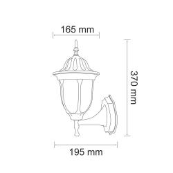 Kinkiet ogrodowy Florencja patyna - 302564 Goldlux