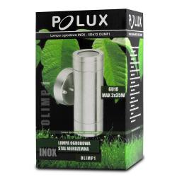 Kinkiet zewnętrzny Olimp 2xGU10 inox - 208835 Goldlux