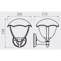Oprawa ścienna - Grande 24 GRANDE-AU GTV