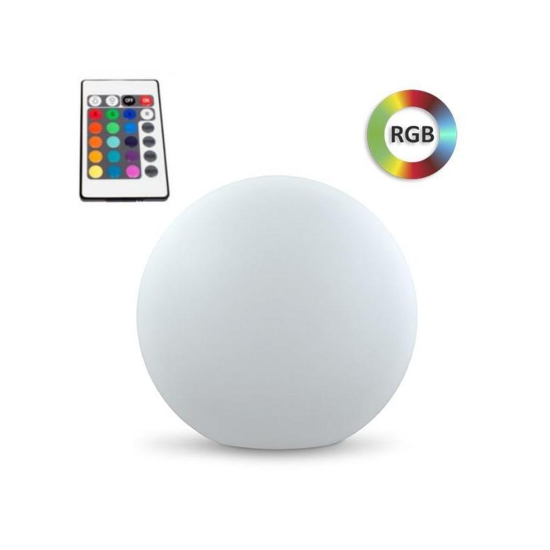 Lampa solarna Kula RGB 40 cm z pilotem Goldlux 311368