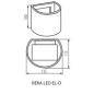 Kinkiet zewnętrzny REKA LED EL 7W-O-W