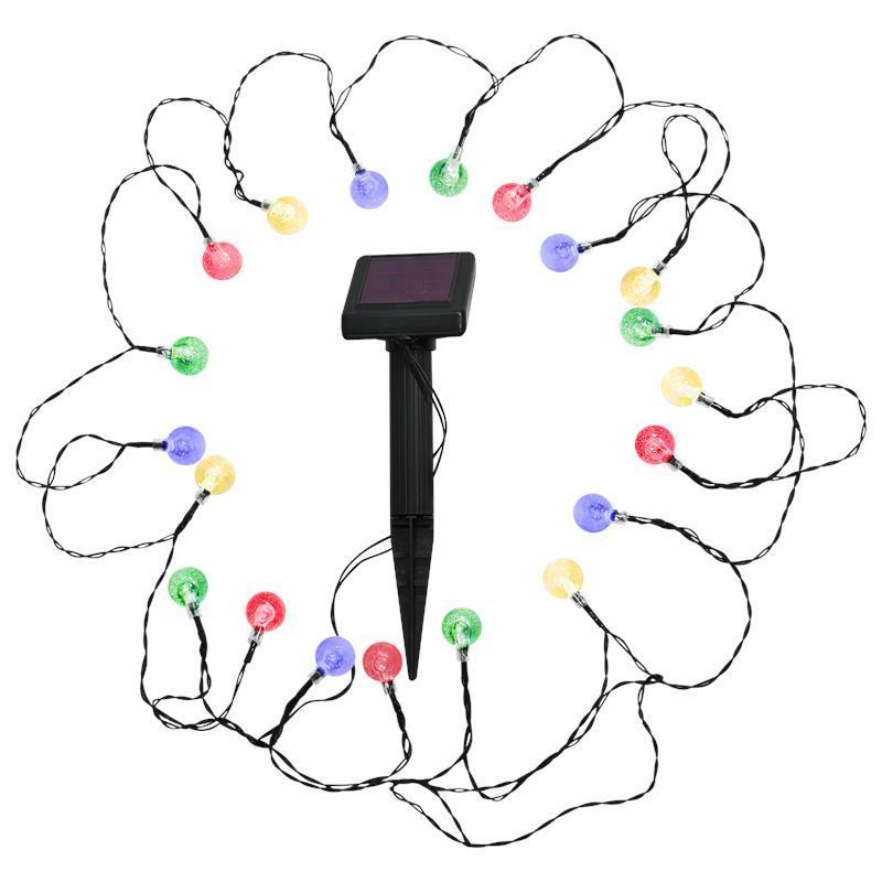 Girlanda ogrodowa LED solarna kolorowe kuleczki 309150 Girlanda ogrodowa LED solarna kolorowe kuleczki 309150