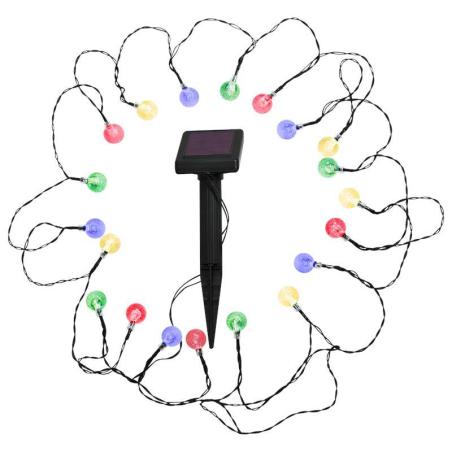 Girlanda ogrodowa LED solarna kolorowe kuleczki 309150