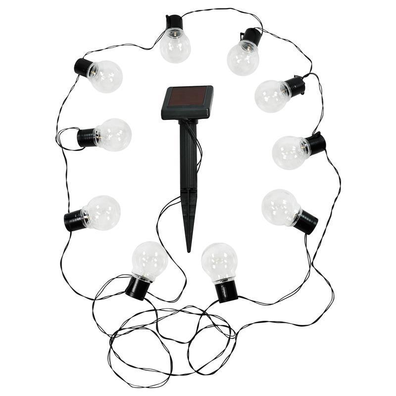 Girlanda ogrodowa LED solarna kule przezroczyste 309273 Girlanda ogrodowa LED solarna kule przezroczyste 309273