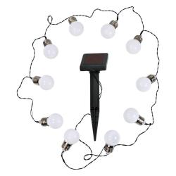 Girlanda ogrodowa LED solarna kulki mleczne 309280