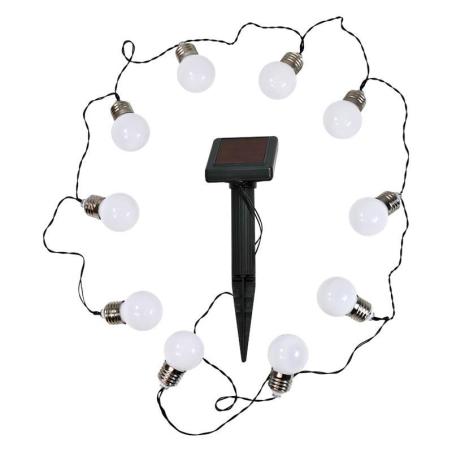 Girlanda ogrodowa LED solarna kulki mleczne 309280
