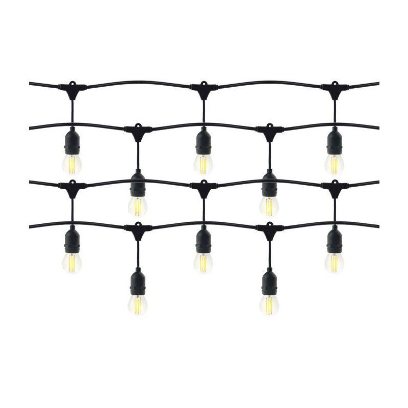 Girlanda oświetleniowa 20m (40 opraw) + 40 żarówek LED 1W E27 3000K Girlanda oświetleniowa 20m (40 opraw) + 40 żarówek LED 1W E27 3000K