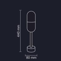 Lampa stojąca HORTEN 60 E27 czarna Goldlux