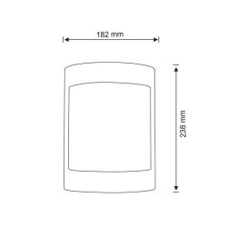 Kinkiet ogrodowy MURET E27 czarny Goldlux