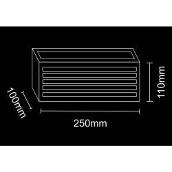 Kinkiet ogrodowy OSAKA E27 czarny Goldlux