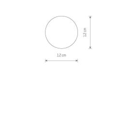 Klosz CAMELEON SNOWBALL 120 10267 biały Nowodvorski