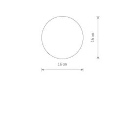 Klosz CAMELEON SNOWBALL 160 10268 biały Nowodvorski