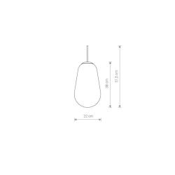 Klosz CAMELEON PEAR M 8533 transparentny Nowodvorski