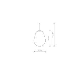 Klosz CAMELEON PEAR S 8534 transparentny Nowodvorski