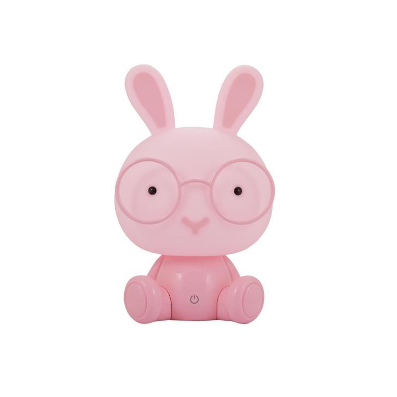 Lampka nocna - Królik LED różowa 307699