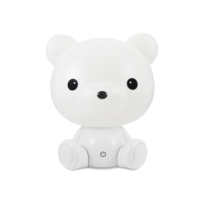 Lampka nocna - Miś biała LED 308221