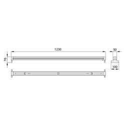 Oprawa świetlówkowa LED T8 OSL 2x120cm