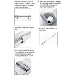 Oprawa hermetyczna LED T8 Hagen 2x150cm GTV