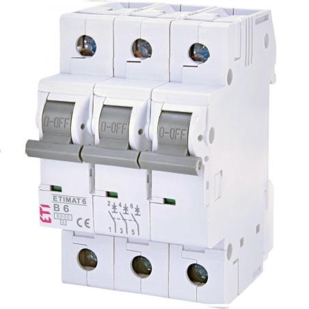Wyłącznik nadprądowy ETIMAT6 3P B16 6kA ETI
