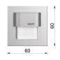 Oprawa schodowa LED Tango mini szlif Inox 10V IP20 3000K SKOFF