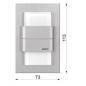 Oprawa schodowa LED DUO Tango szlif Inox 10V IP20 3000K SKOFF