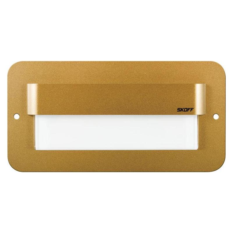 Oprawa schodowa LED Salsa MAX mosiądz mat 10V IP20 3000K SKOFF