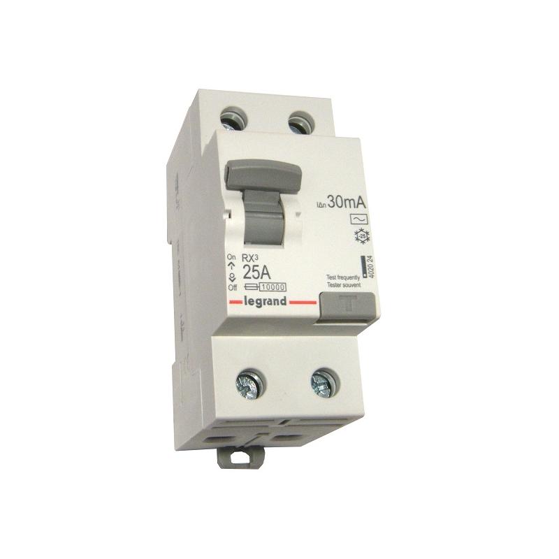 Wyłącznik różnicowoprądowy RX3 25A 30mA AC 2P Legrand