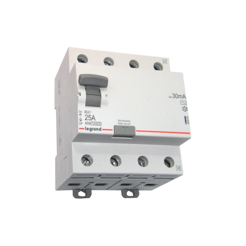 Wyłącznik różnicowoprądowy RX3 25A 30mA AC 4P Legrand