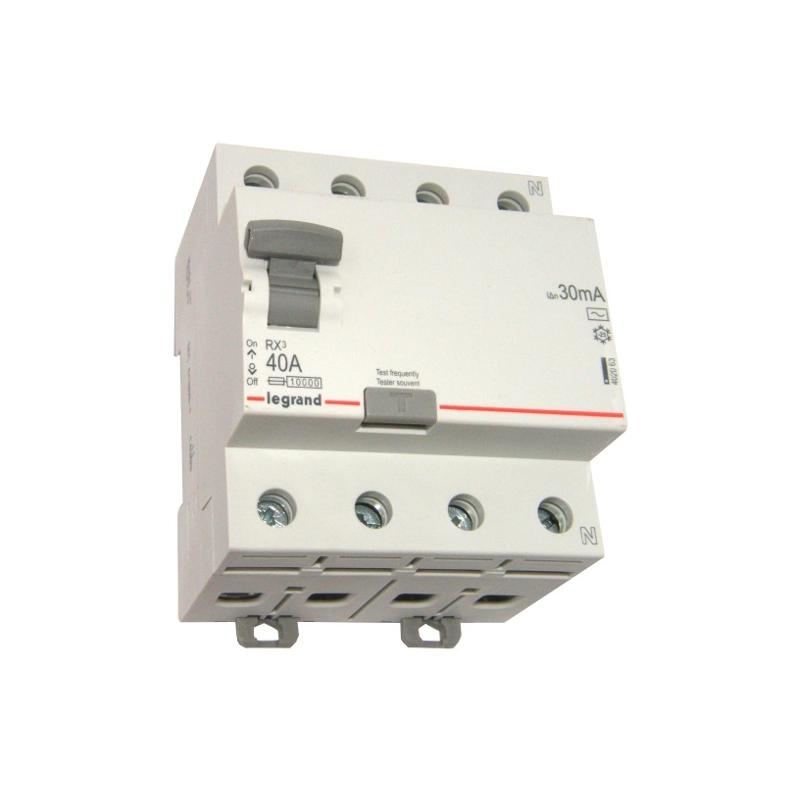 Wyłącznik różnicowoprądowy RX3 40A 30mA AC 4P Legrand