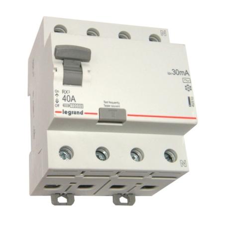 Wyłącznik różnicowoprądowy RX3 40A 30mA AC 4P Legrand