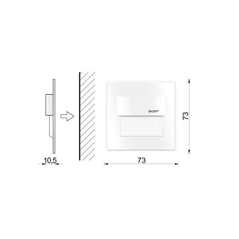 Oprawa schodowa LED Tango stick biały mat 10V IP20 3000K SKOFF Oprawa schodowa LED Tango stick biały mat 10V IP20 3000K SKOFF