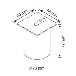 Oprawa schodowa ESPO LED 3W podtynkowa Goldlux