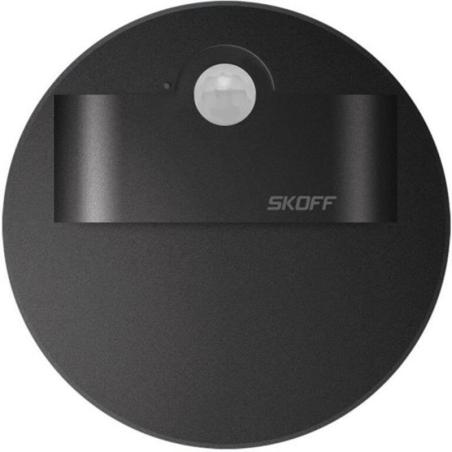 Oprawa schodowa LED Rueda Short PIR 120 czarny mat 10V IP20 6500K SKOFF