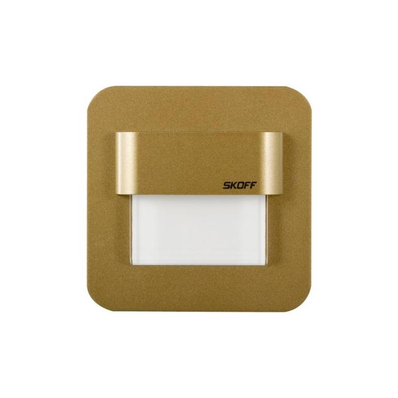 Oprawa schodowa LED Salsa mosiądz mat 230V IP20 3000K SKOFF