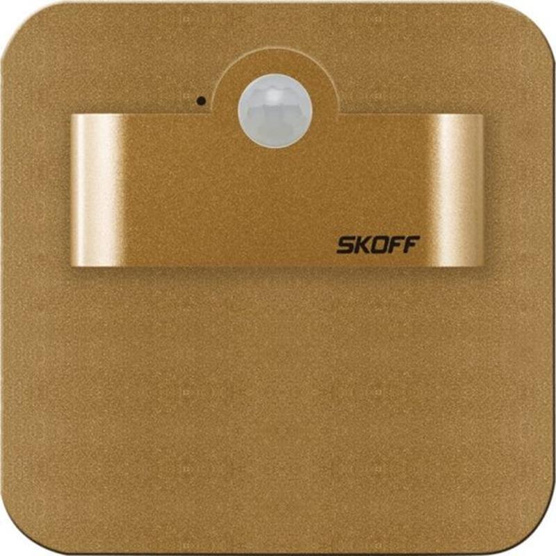 Oprawa schodowa LED Salsa Short PIR 120 mosiądz mat 230V IP20 3000K SKOFF