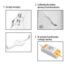 Oprawa LED downlight wpuszczana ORIS 7W IP20 ciepłobiały GTV