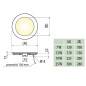 Oprawa LED downlight wpuszczana ORIS 19W IP20 neutralny Oprawa LED downlight wpuszczana ORIS 19W IP20 neutralny