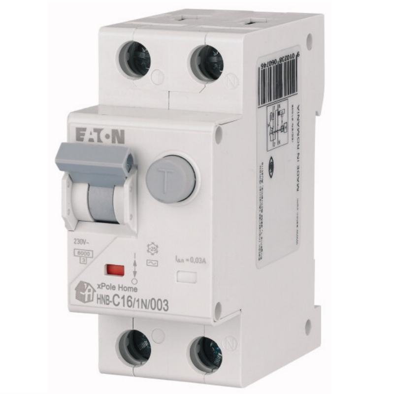 Wyłącznik różnicowoprądowy z członem nadprądowym HNB 20A C 30mA AC 2pol Eaton