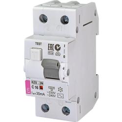 Wyłącznik nadprądowy KZS-2M C 16A 30mA AC ETI ETI Polam