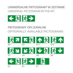 Oprawa ewakuacyjna Oxima LED SA/A CNBOP Intelight