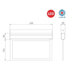 Oprawa ewakuacyjna Oxima LED SA/A CNBOP Intelight
