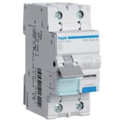 Wyłącznik różnicowoprądowy krótkozwłoczny z członem ADH966 16A C 30mA A 2pol Hager Hager Polo